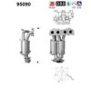 TOYOT 2505128040 Catalytic Converter